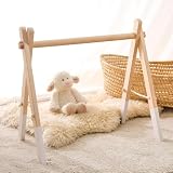 Promise Babe Gioca Palestra per Neonato Gioco Arco Bambino In Legno Bambino Palestra Giocattolo Gioca Arco Attività Centro Bambino Bianco Design Rimovibile Gioco Arco