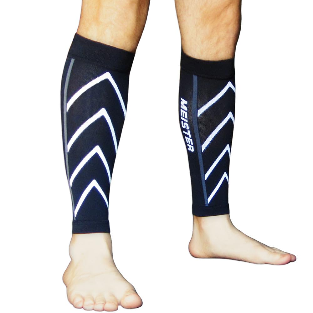 Meister Paire de manchons de compression gradués pour attelles tibiales 20-25 mmHg