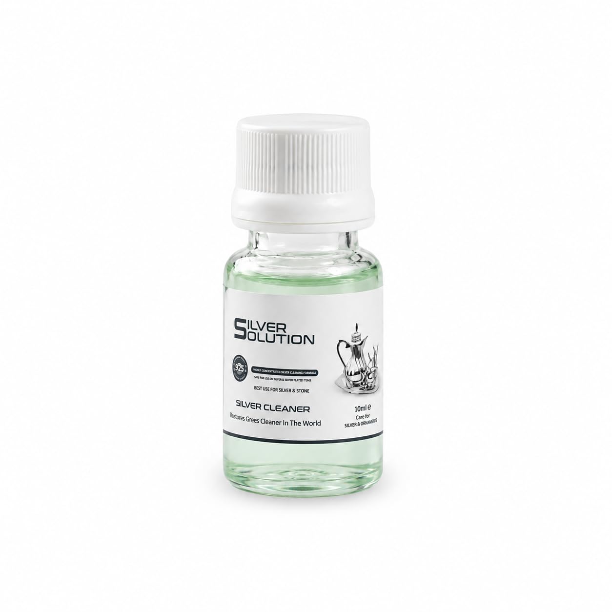 Classic Silver Solution Cleaning Agent: Crystal-Clear Shine with White Edition (10ml)-image-7