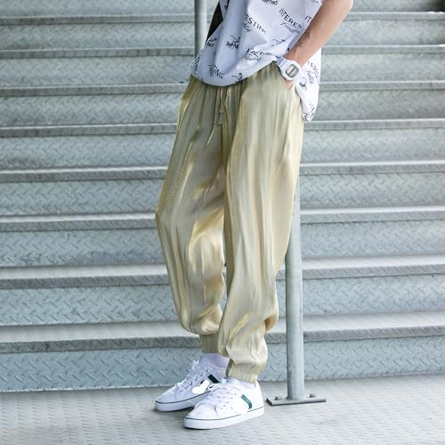 Pantalon de jogging sarouel ample pour homme avec une taille élastique confortable