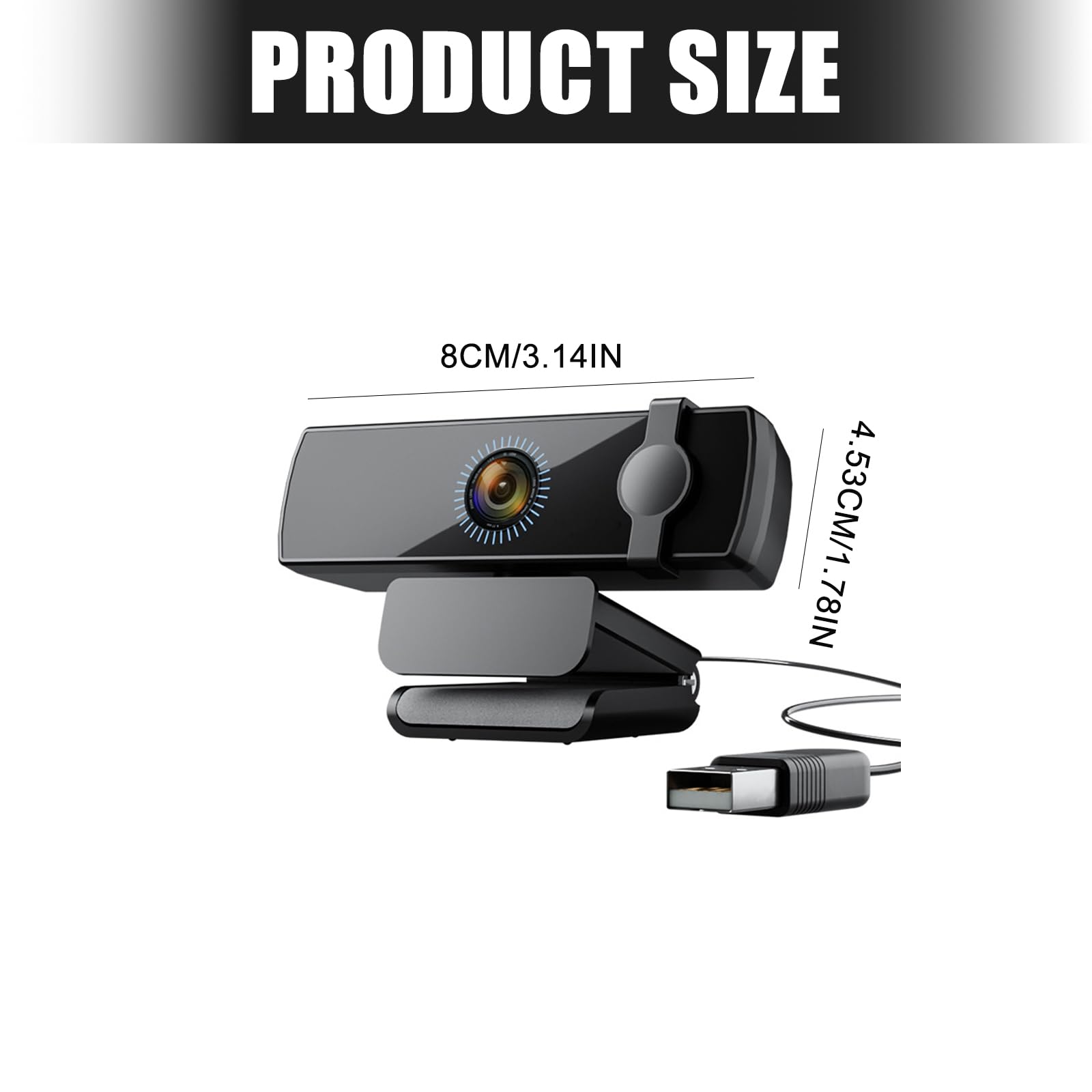 Webcam 1080P con riconoscimento facciale Messa a fuoco automatica Angolo grandangolare 120° Riduzione del rumore incorporata Microfoni USB Fotocamera per computer Supporto magnetico Plugs and Play