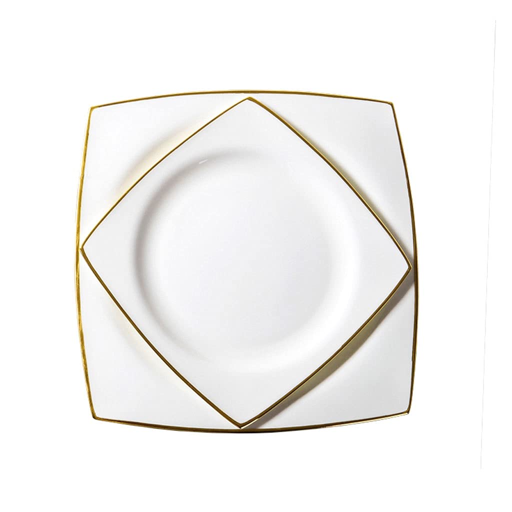 NZPOST Dinner Plates Ceramic Dinner Plates 10Inch 8Inch Serving Dishes for Pasta Noodle Steak and Appetiz