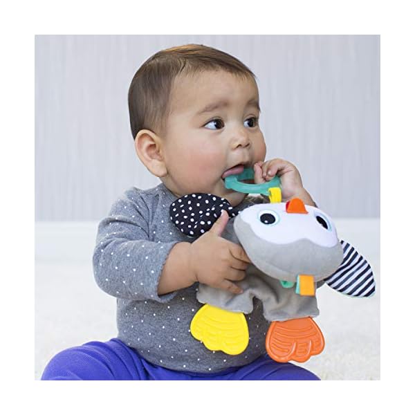 Infantino Cuddly Teether Penguin for Sensory Exploration - Silicone Teether, Teething Relief – Bild 5