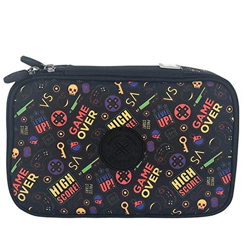 Kit Mochila Escolar com Rodinhas Xeryus College e Estojo 100 Pens