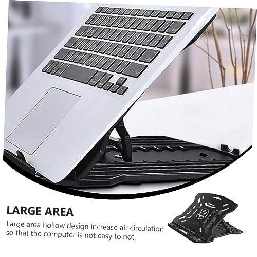 Soporte plegable para laptop VOSAREA negro miniatura 7