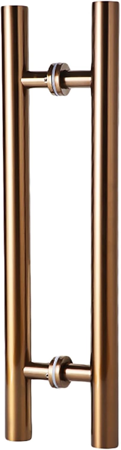 Sliding Glass Door Handle Set, Cylindrical Shandle Sliding Door Barn Door Stainless Steel Handle, Includes Accessories/50Cm Length|30Cm Ctoc