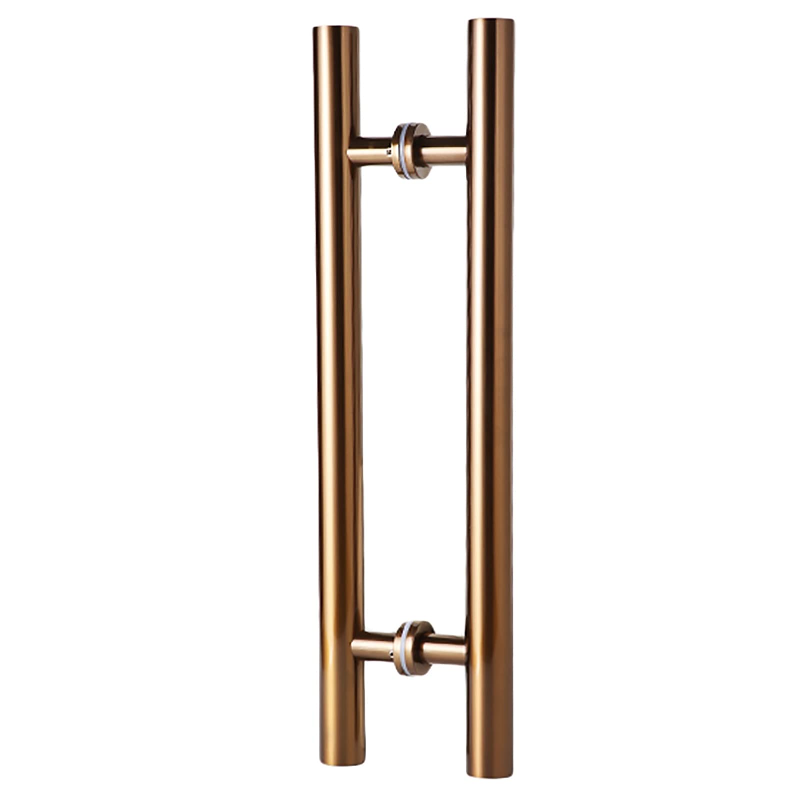 Poignées porte coulissante verre inox : fixations stables incluses