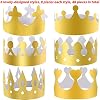 SIQUK 48 Pieces Paper Crowns Gold Paper Party Crown Hats King Crown for Kids and Adults