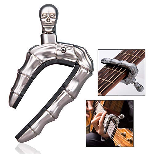 LHKJ Capodastre Guitare, Alliage de Zinc Léger Capo pour Guitare Acoustique/électrique, Uklélé, Banjo (Argent) - Les Beatles, Paul McCartney, John Lennon, RIngo Starr, George Harrison LHKJ Capodastre Guitare, Alliage de Zinc Léger Capo pour Guitare Acoustique/électrique, Uklélé, Banjo (Argent) – Image 5