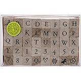 Hero Arts Woodblock Stamp Set, Printer's Type Alphabet