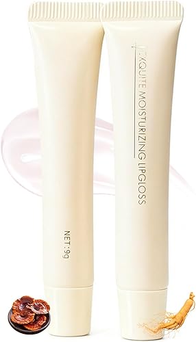 EXPRESSIONS 12pc Clear Lip Gloss Pack — side view showing full product dimensions