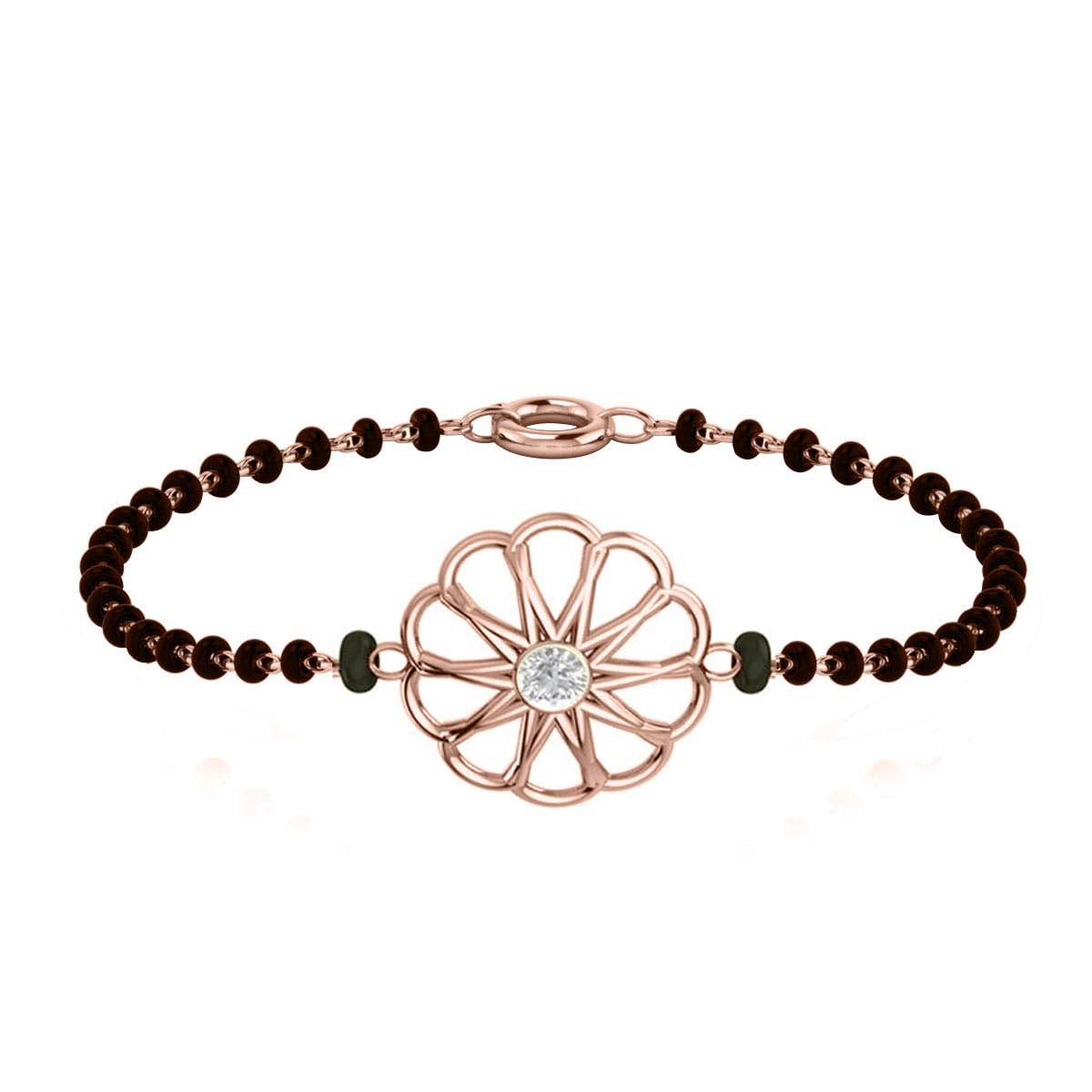18K Rose Gold Diamond Bracelet for Women