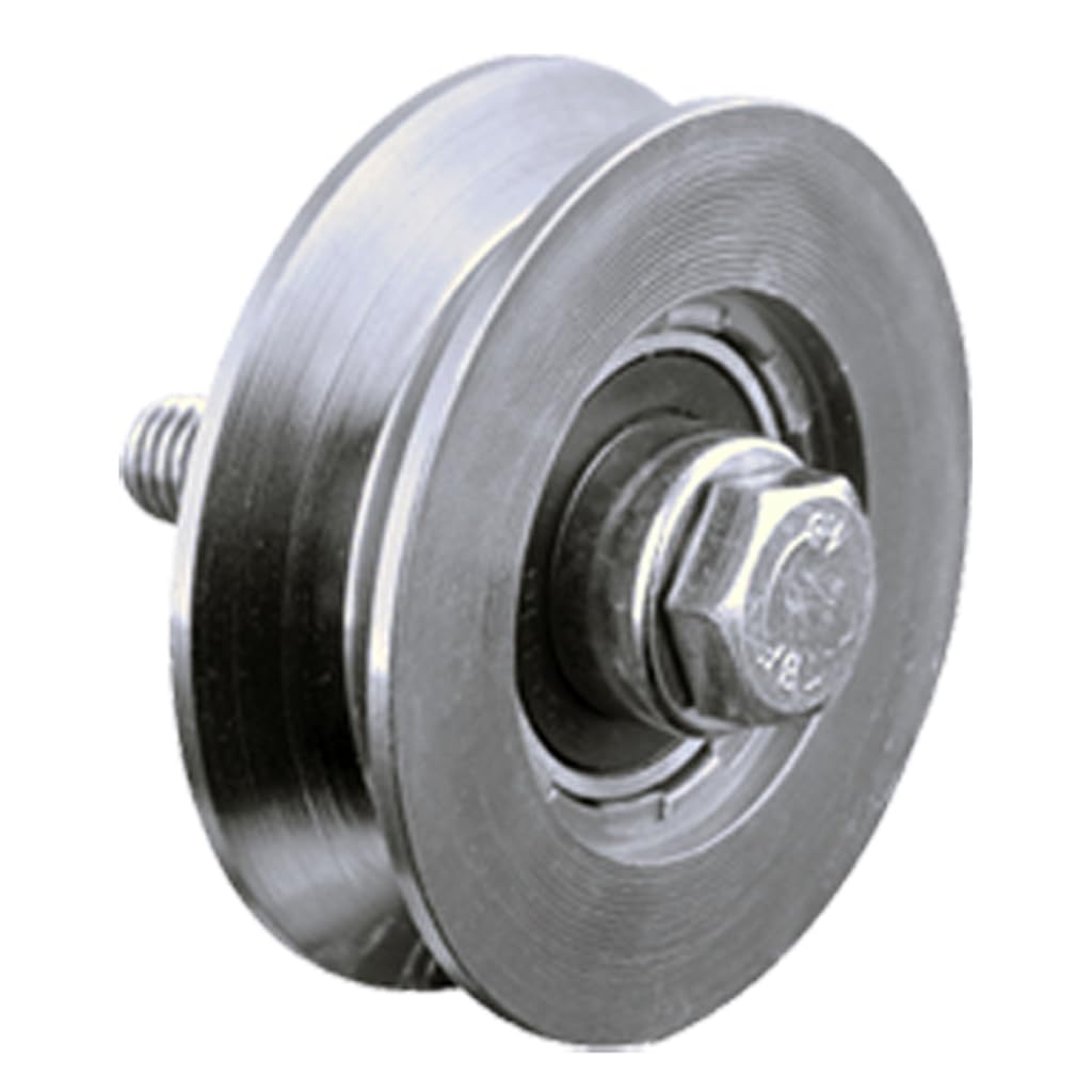 120 mm V-Nut Rad mit 1 Kugellager