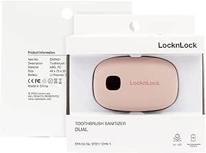 Desinfectador UV Para Cepillos De Dientes - Para 5 Cepillos, Con Secado, USB Recargable, Color Oro Negro