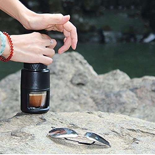 GEETAC Cafetera portátil Máquina de café espresso Cápsula manual Cafetera Electrodomésticos Cafetera y capuchino… - Imagen 3