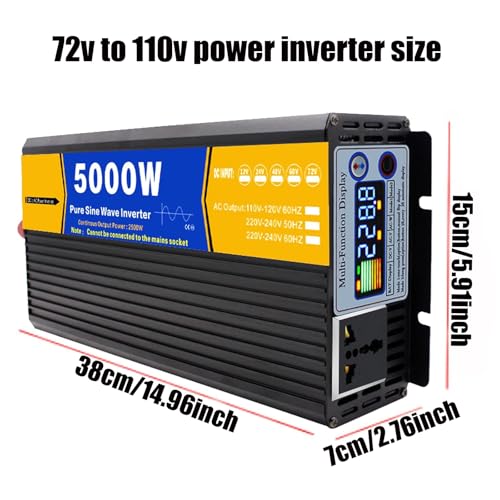 Onduleur solaire basse fréquence 5000W robuste avec transformateur pour site isolé