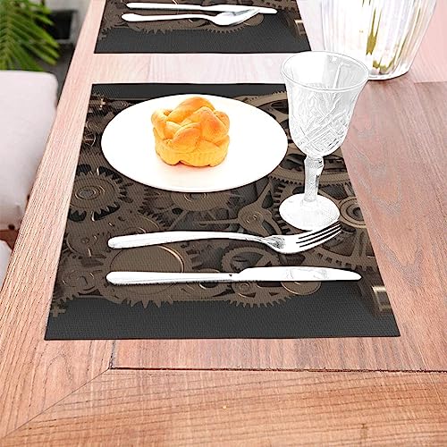 Napperons tissés en PVC anti-chaleur antidérapants table - 8