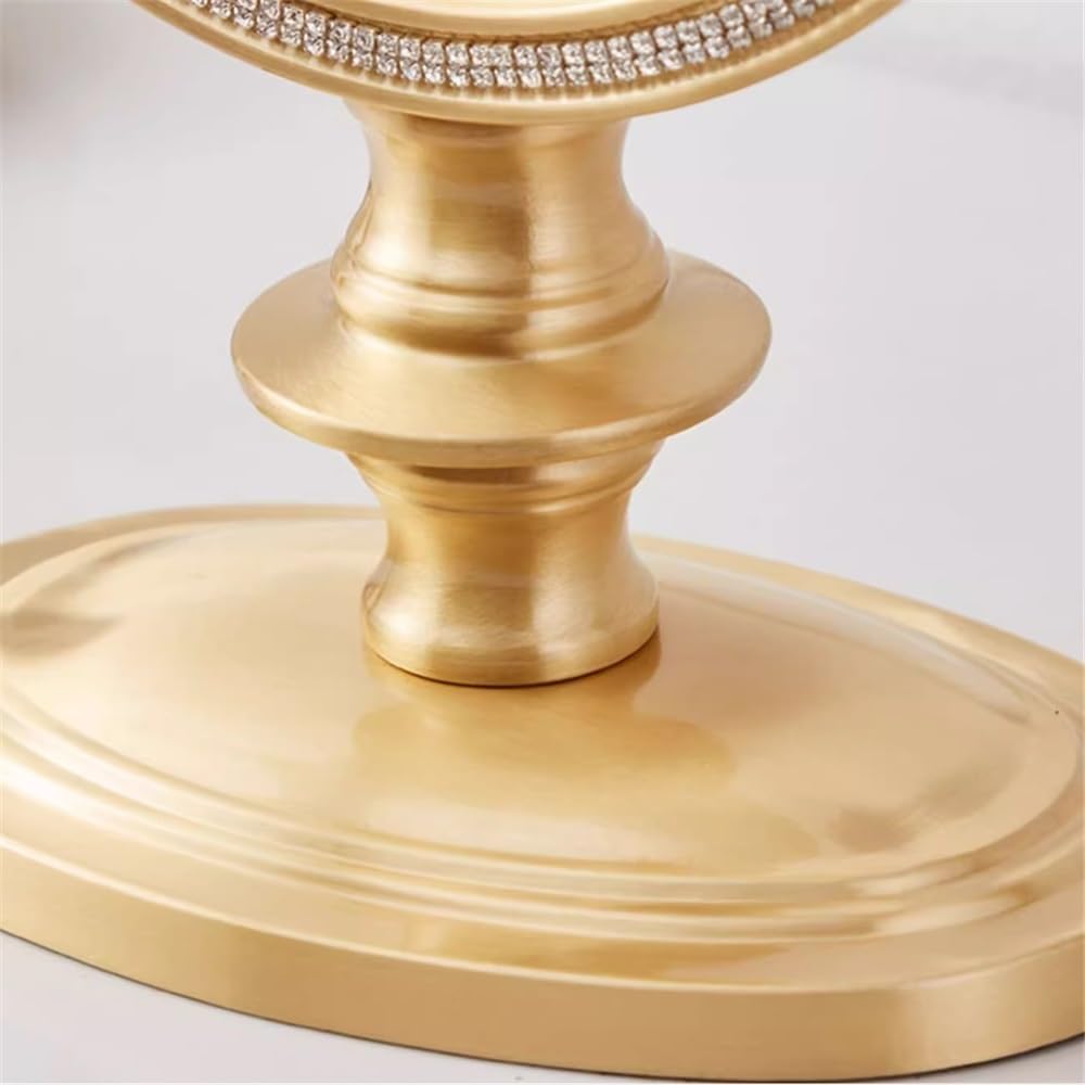 Décorative Horloge de Table de Bureau en Laiton avec Pendule, Horloge de Grande Valeur, Ornement créatif pour Bureau Chambre Table
