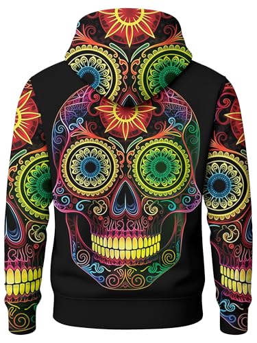 Image of PAGYMO Graphic Hoodies for Men Funny Novelty Pullover Hooded Sweatshirt | Funny 3D print, cool novelty design, colorful pattern, mens graphic pullover hoodie, sarcastic style, funky winter fashion