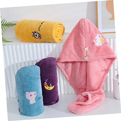 ADOCARN Toalha De Chapéu De Cabelo Seco De Lã Coral Para Turbinas De Cabelo Para Mulheres Bandana Pa