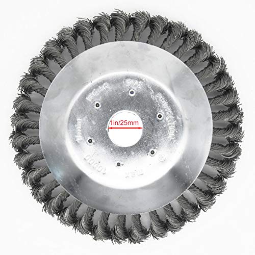 HAOFANG Trimmer Universal Cutter Blades 6 Steel,8 Inch Steel Wire Brush Cutter Trimmer Head Garden Grass Weed Brush Cutting Head for Lawn Mower Head Accessories Weed Eater Tool