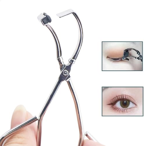 Miniatura 6 de Profesional - Mini rizador de pestañas de acero inoxidable con almohadillas de repuesto para un aspecto dramático de pestañas y se adapta a todas
