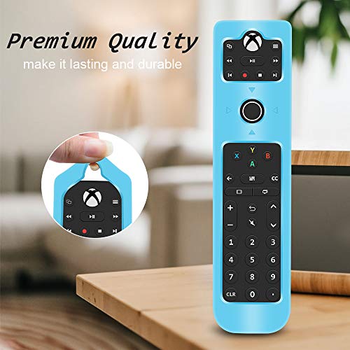 Silicone Protective Case for PDP 048-083-NA Talon Media Remote Control,Remote Case Holder Skin Protector Accessories for PDP Streaming Media Remote,Shockproof PDP Xbox One Remote Back Cover-Glowblue - Thumbnail 5