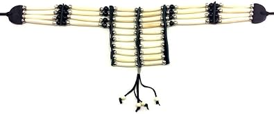 Handmade Traditional White Buffalo Bone Hairpipe Tribal Breastplate Choker Necklace