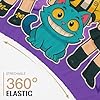Allenjoy Cute Anime Purple Korean Hunter Sheets Set with Fitted Sheet, Flat Sheet and 2 Pillowcases for Teens Fans Girls Women Bedding Bedroom Nursery Room Decor, Machine Washable Durable, Full Size - Image 4