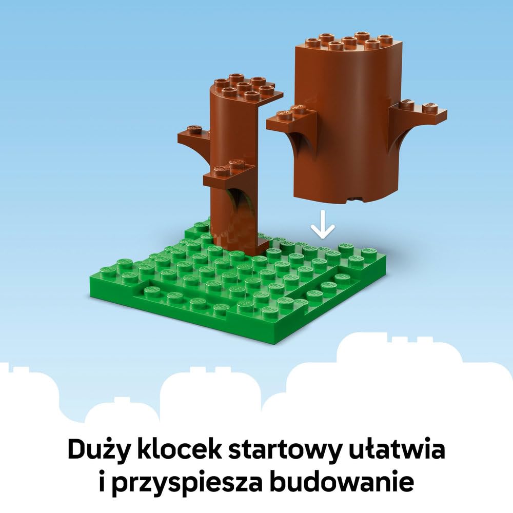 LEGO Blue Dom rodzinny Blue 11203 | Zabawkowy domek, dla 4-latka, prezent dla dziewczynki i chłopca, zestaw klocków dla dzieci, 382 elementy