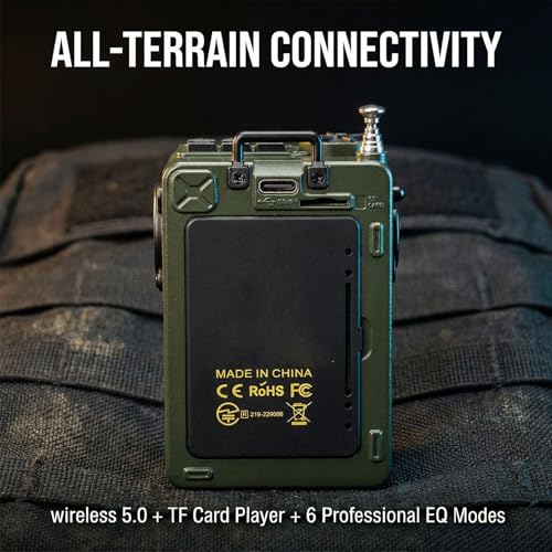 Radio portátil Yoidesu Bluetooth con AM FM SW y alerta meteorológica miniatura 4