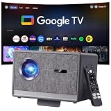 Ecosky 3000 ANSI 4K Google TV Projector with WiFi and Blueto...
