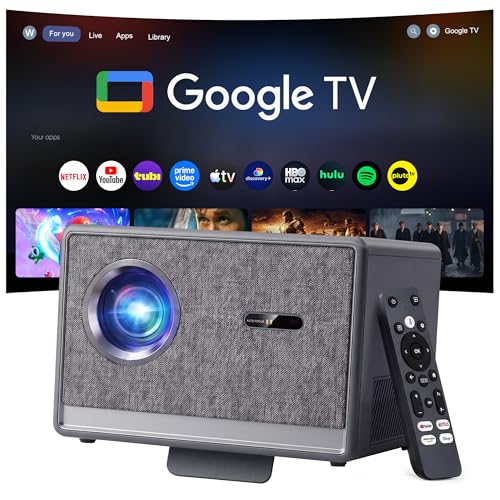Image of 2600 ANSI Official Licensed Google TV Smart Projector,4K Support Movie Projector with WiFi & Bluetooth,Built-in Apps, for Outdoor & HomeTheater Use,Compatible with Phone/TV Stick/PC/PS5
