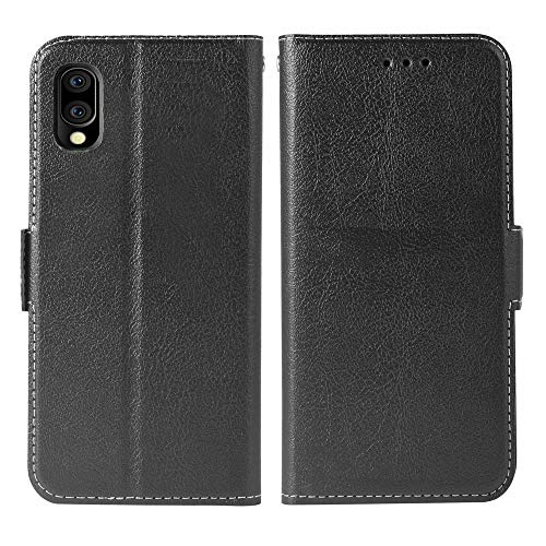 Phone Case For Samsung Galaxy A10 M10 Folio Flip Wallet Case,Pu Leather Credit Card Holder Slots Full Body Protection Kickstand Hard Hybrid Protective Phone Cover For Galaxya10 A 10 10A A105M Black #TOP3