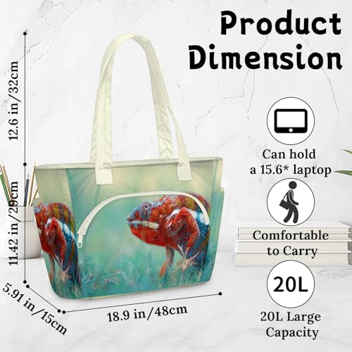 Sac fourre-tout caméléon résistant avec fermeture éclair sécurisée