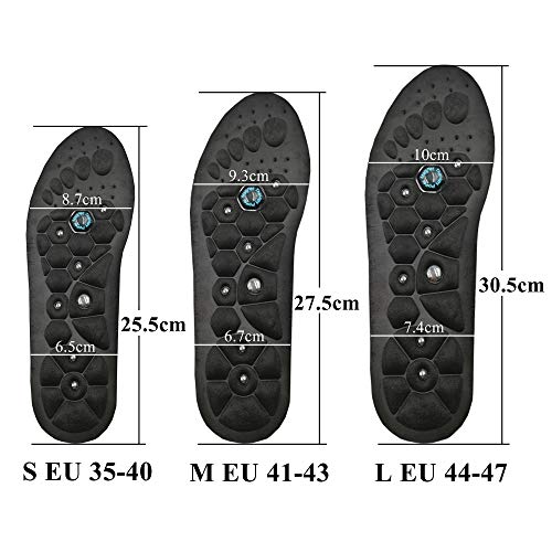 EEUK Massage Semelle de Thérapie Magnétique Amincissantes Semelles de Chaussures D'acupression D'aimant Santé Réflexologie Douleur au Pied Orthotic Inserts pour Hommes Femmes