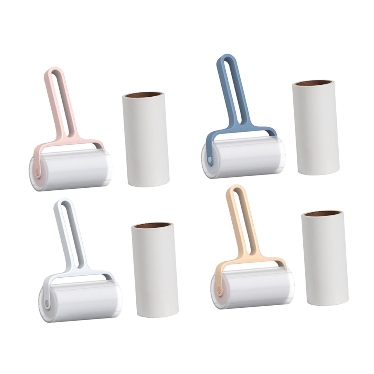Happyyami Set di Rulli per La Rimozione dei di Animali Domestici per Tappeti 8 di Ricambio Ricariche per Rulli per La Rimozione dei di Animali Domestici