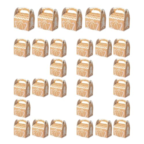 Christmas Candy Boxes, 20 piezas Reusable Festive Containers – Goodie Candy And Cookie Boxes For Family, Friends, Vecinos, Colleagues, Kids, And Children – Holiday Party Favor Gift Packaging