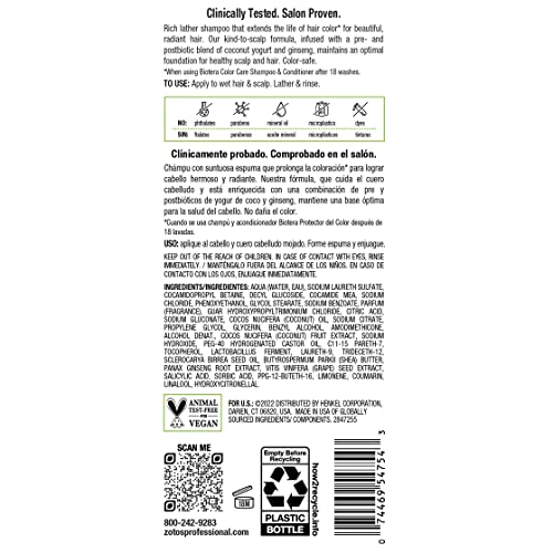 Biotera Color Care Extending Shampoo | Protect Color-Treated Hair | Microbiome Friendly | Vegan & Cruelty Free | Paraben Free | Color-Safe | 32 Fl Oz #TOP7