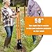 VNIMTI Post Hole Digger Tool, Heavy Duty Post Hole Digger with Fiberglass Handle, 58 Inches