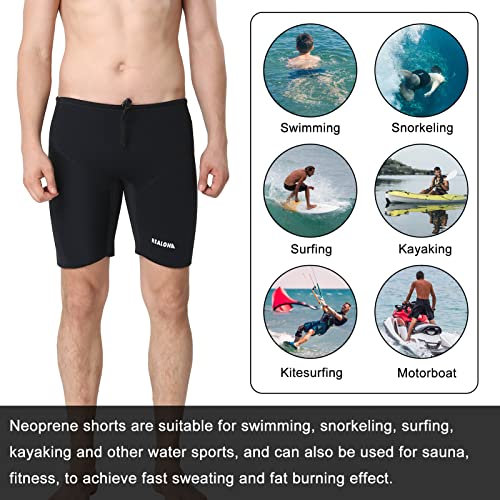 Realon Wetsuit Shorts Neoprene Men 3Mm Buoyancy Swim Pants Adult Women Sweat Wet Suit Trunks Jammers Keep Warm Water Sport Aerobics For Swimming Surfing Snorkeling Diving Kayaking Scuba #TOP3