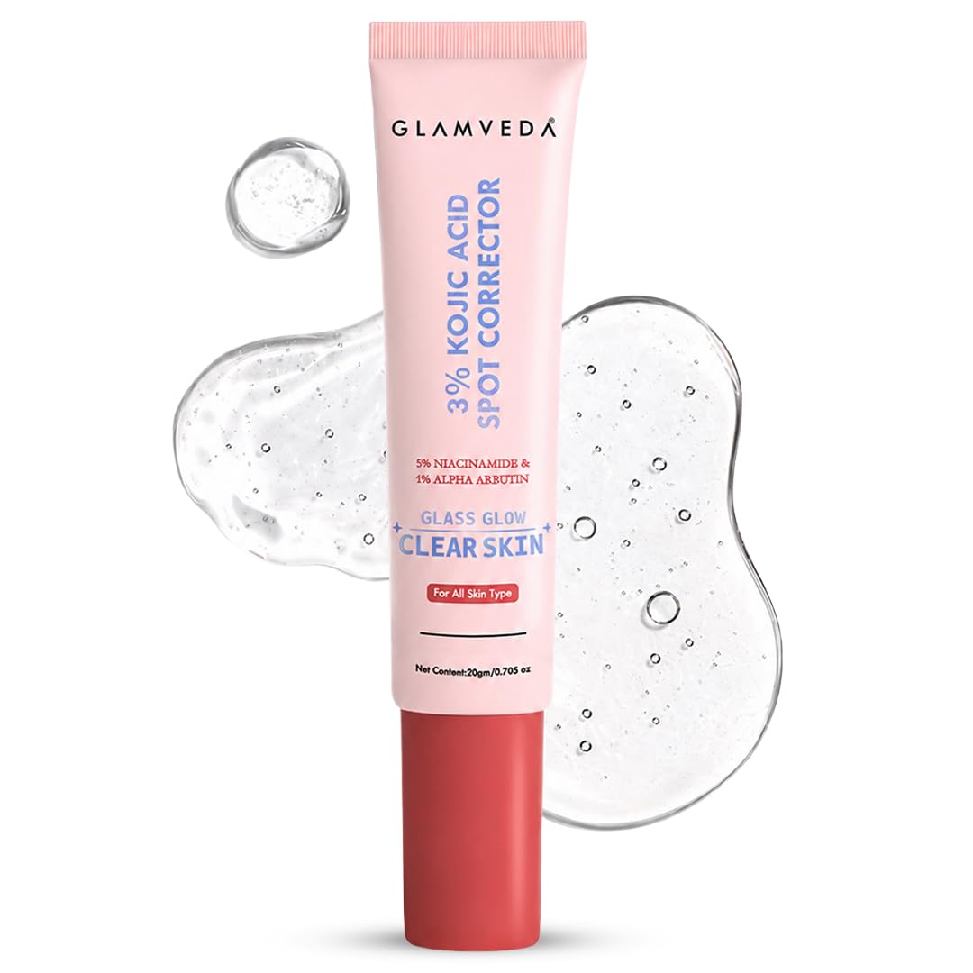 Glamveda 3% Kojic Acid Acne Spot Corrector Gel For Reduce Acne Scars & Dark Spots | Day & Night Gel | Skin Brightening & Pigmentation Removal | With Alpha Arbutin & Niacinamide | 20g-image-31
