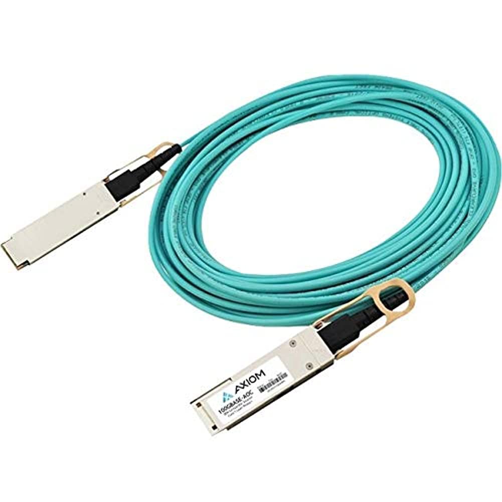 tecmac Axiom SFP-25G-AOC5M-AX 25Gbase-AOC Direct Attach Cable, SFP28 to SFP28-16.4', Fiber Optic, Active