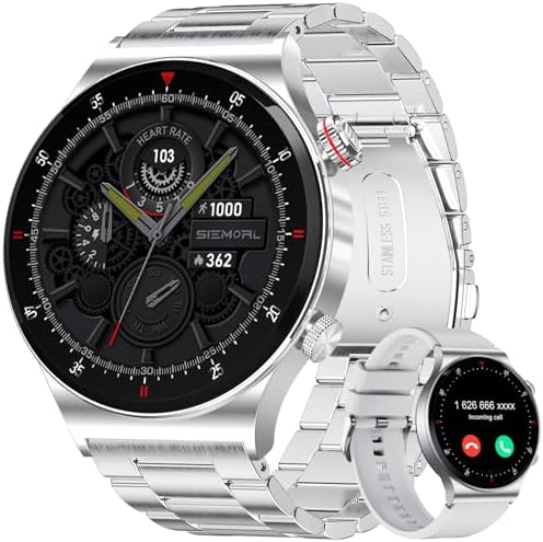 Smart Watch for Man with Answer/Make Calls,1.32” HD Display with Heart Rate Monitor,Sleep Monitor,IP68 Waterproof Activity Tracker Smartwatch for iOS Android