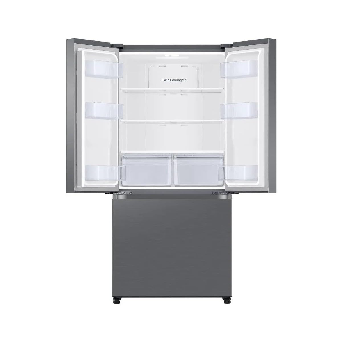 SAMSUNG Réfrigérateur 3 portes AI RF50C510ES9/EF, WiFi+AI Energy Mode, Twin Cooling Plus, 496 L, LxAxP : 81,7 x 177,6 x 71,5 cm, métal inox