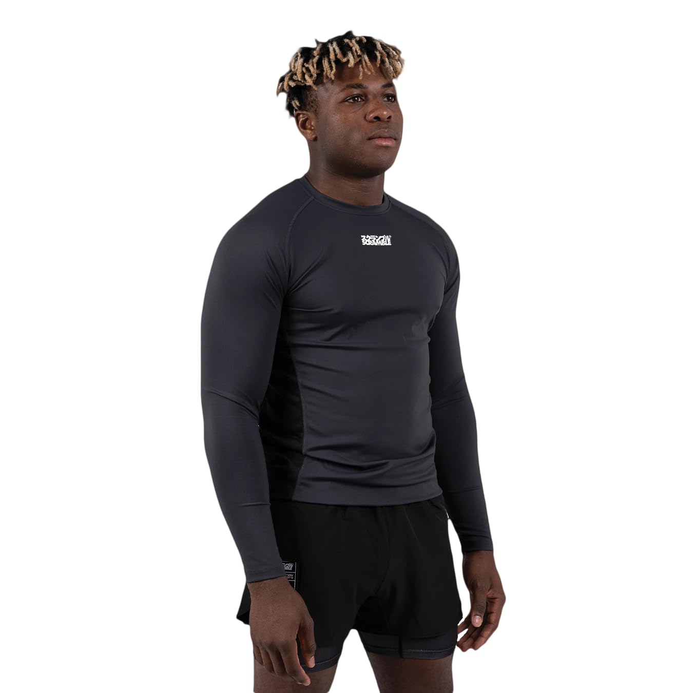 Scramble Shinobi Premium Compression Top - Long Sleeve - XL - Black
