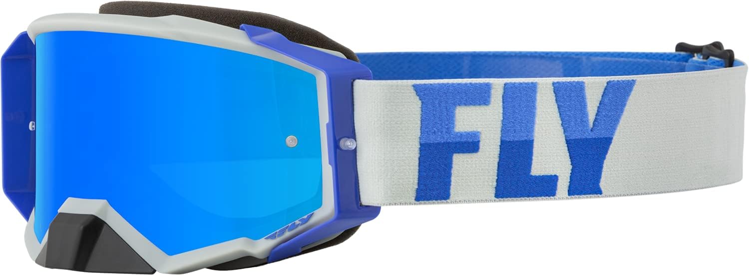 2022 Zone Pro Goggles (Grey/Blue W/Sky Blue Mirror/Smoke Lens)