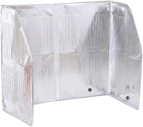 Miniatura 9 de Hemoton (47.2 * 19.7 in) Protector de protección antisalpicaduras de aceite Barrera de aceite antiadherente Protector de aceite de aluminio