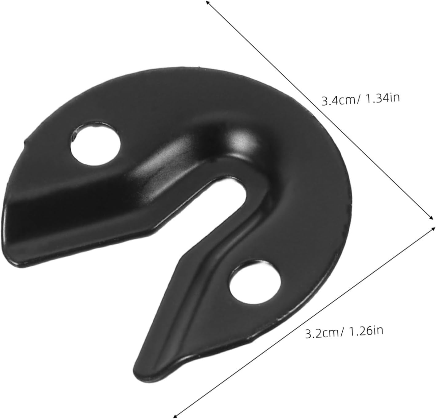 Picture Frame Hanging Hardware and Deformation Resistance Stainless Steel 30pcs with Screws Black Keyhole Hangers for Artworks and Picture Frames for Home and Office Use