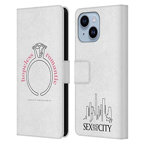 Étui portefeuille iPhone 14 Plus Sex and The City Charlotte Coque cuir